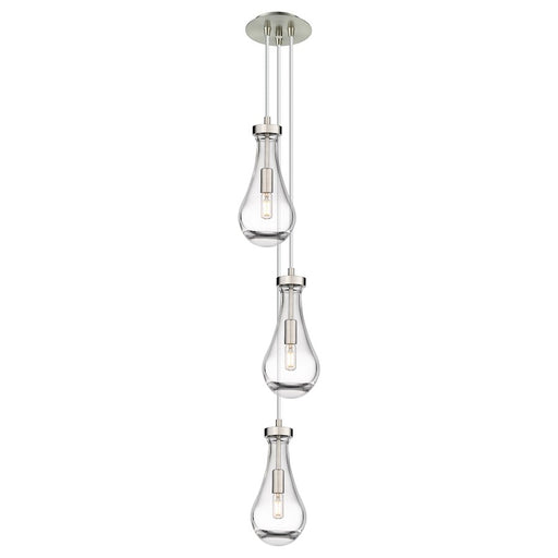 Innovations Malone 6Lt 6" CM Pendant, 6" Canopy, SN/CL - 103-451-1P-SN-G451-5CL