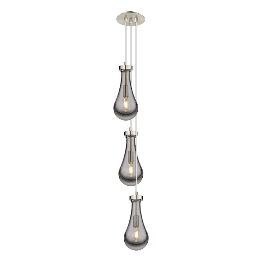 Innovations Malone 6Lt 6" CM Pendant, 6" Canopy, SN/SCL - 103-451-1P-SN-G451-5SM
