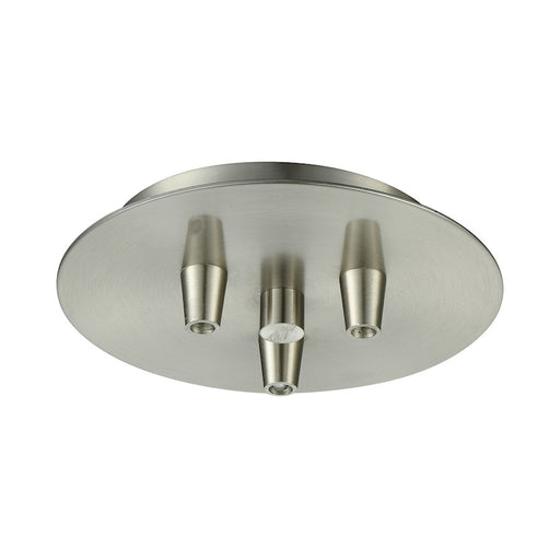 Innovations 103-SN Custom Cord 3 Light Multi Port Canopy, Satin Nickel