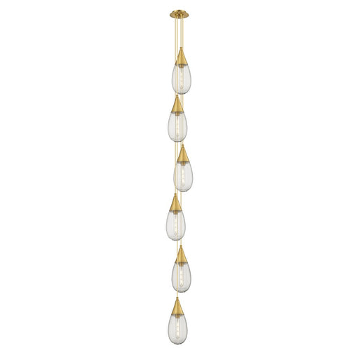 Innovations Milan 6Lt 4" CM Pendant, 6" Canopy, BS/SM - 106-450-1P-BB-G450-6SCL