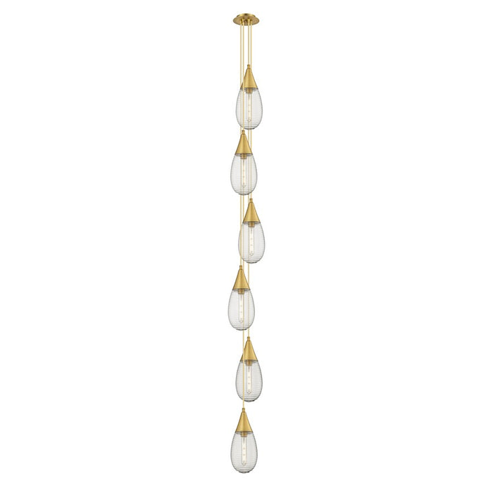 Innovations Milan 6Lt 4" CM Pendant, 6" Canopy, BS/SM - 106-450-1P-BB-G450-6SCL
