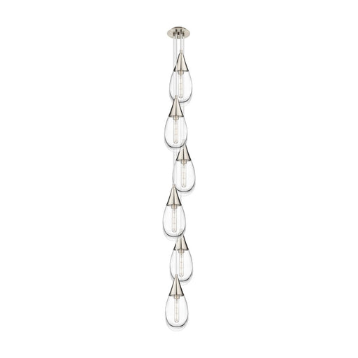 Innovations Milan 6Lt 4" CM Pendant, 6" Canopy, SN/CL - 106-450-1P-SN-G450-6CL