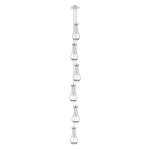 Innovations Owego 3Lt 5" CM Pendant, 6" Canopy, PN/CL - 106-451-1P-PN-G451-5CL
