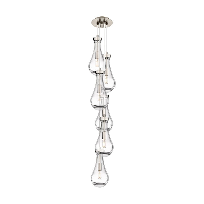 Innovations Owego 3Lt 5" CM Pendant, 6" Canopy, SN/CL - 106-451-1P-SN-G451-5CL