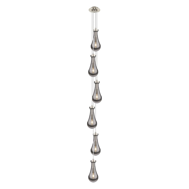 Innovations Owego 3Lt 5" CM Pendant, 6" Canopy, SN/SM - 106-451-1P-SN-G451-5SM