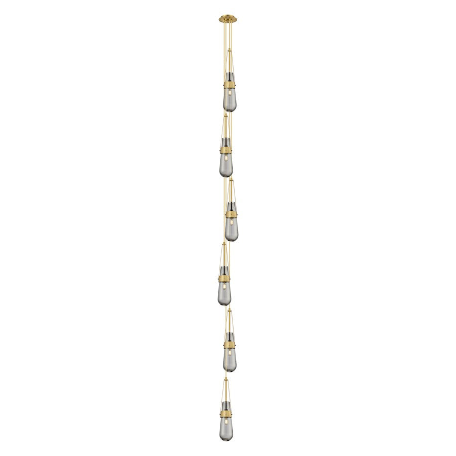 Innovations Owego 6Lt 5" CM Pendant, 6" Canopy, BS/SM - 106-452-1P-BB-G452-4SM