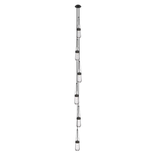 Innovations Owego 6Lt 5" CM Pendant, 6" Canopy, BK/CL - 106-452-1P-BK-G452-4CL