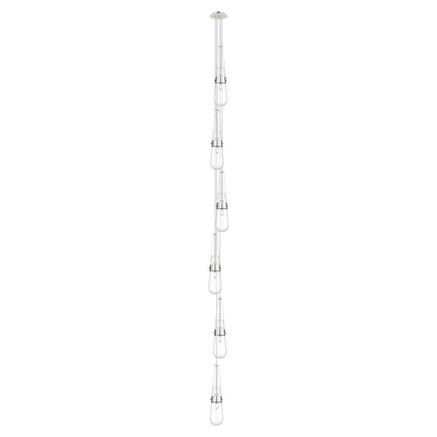 Innovations Owego 6Lt 5" CM Pendant, 6" Canopy, PN/CL - 106-452-1P-PN-G452-4CL