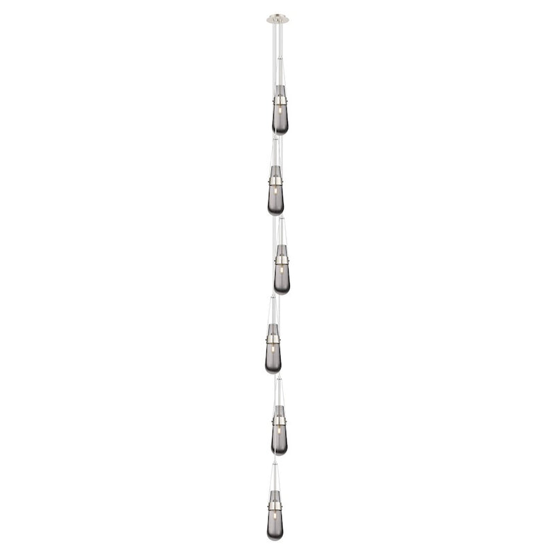 Innovations Owego 6Lt 5" CM Pendant, 6" Canopy, PN/SM - 106-452-1P-PN-G452-4SM