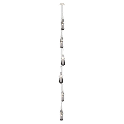 Innovations Owego 6Lt 5" CM Pendant, 6" Canopy, PN/SM - 106-452-1P-PN-G452-4SM