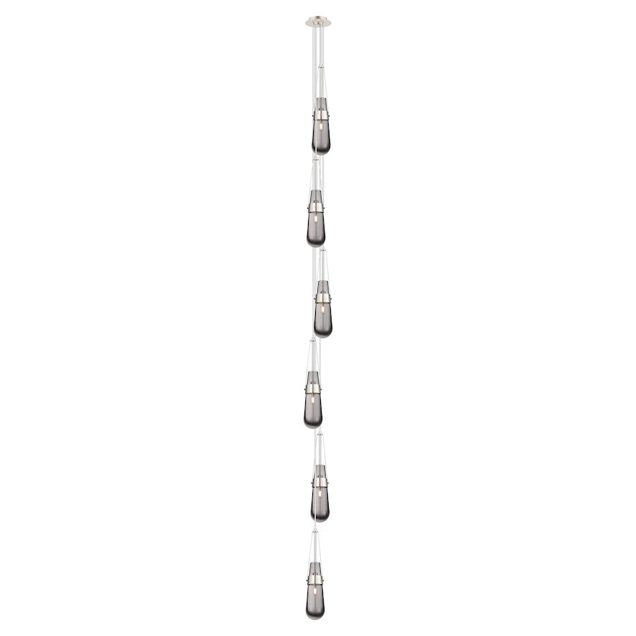 Innovations Owego 6Lt 5" CM Pendant, 6" Canopy, PN/SM - 106-452-1P-PN-G452-4SM