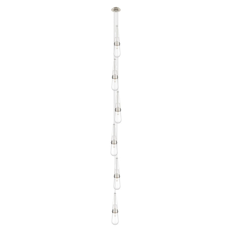 Innovations Owego 6Lt 5" CM Pendant, 6" Canopy, SN/CL - 106-452-1P-SN-G452-4CL