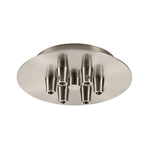 Innovations 106-SN Custom Cord 6 Light Multi Port Canopy, Satin Nickel