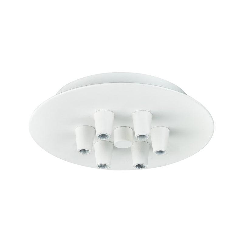 Innovations 106-W Custom Cord 6 Light Multi Port Canopy, White