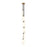 Innovations Crown Point 6Lt 7" Cord Multi Pendant, BRS/WH - 106B-6P-BB-G434-7WH