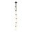 Innovations Crown Point 6Lt 7" Cord Multi Pendant, BK/WH - 106B-6P-BK-G434-7WH