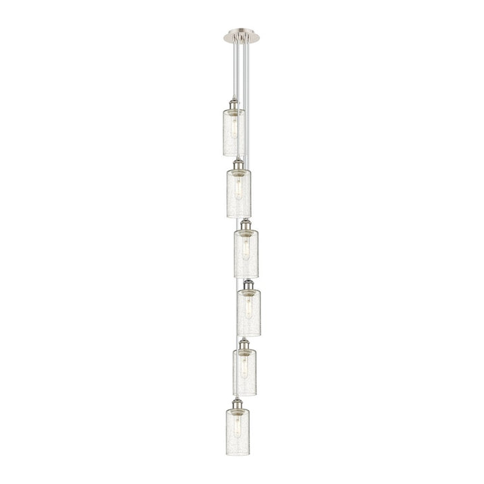 Innovations Crown Point 6Lt 7" Cord Multi Pendant, PN/SD - 106B-6P-PN-G434-7SDY