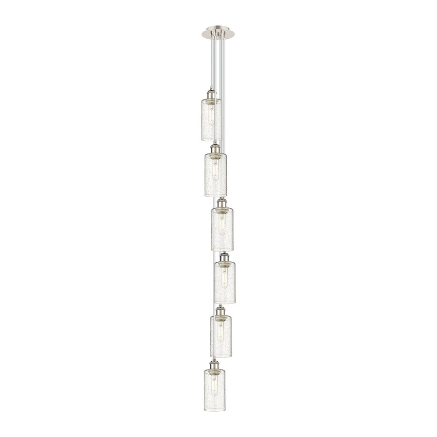 Innovations Crown Point 6Lt 7" Cord Multi Pendant, PN/SD - 106B-6P-PN-G434-7SDY