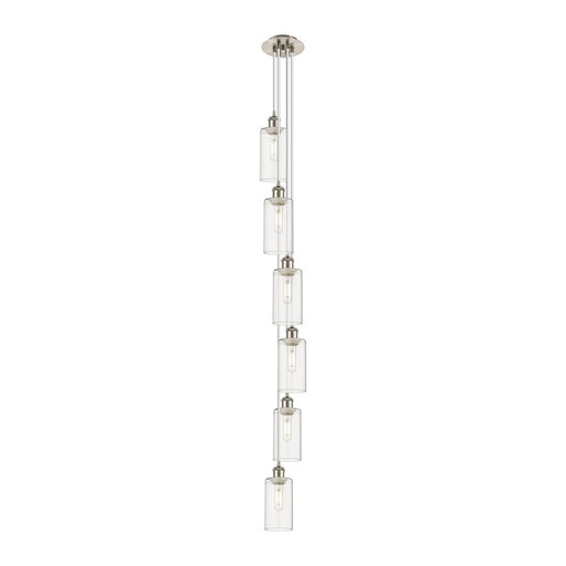 Innovations Crown Point 6Lt 7" Cord Multi Pendant, SN/CL - 106B-6P-SN-G434-7CL