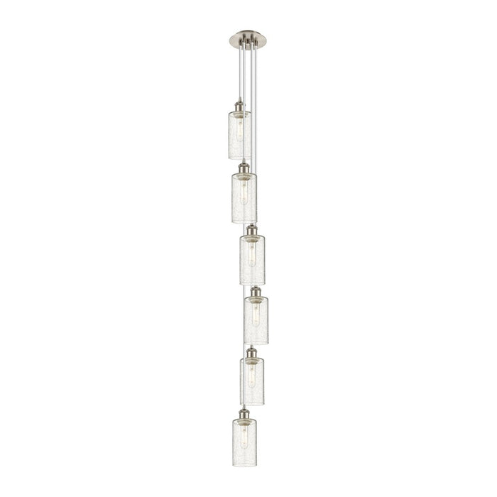 Innovations Crown Point 6Lt 7" Cord Multi Pendant, SN/SD - 106B-6P-SN-G434-7SDY