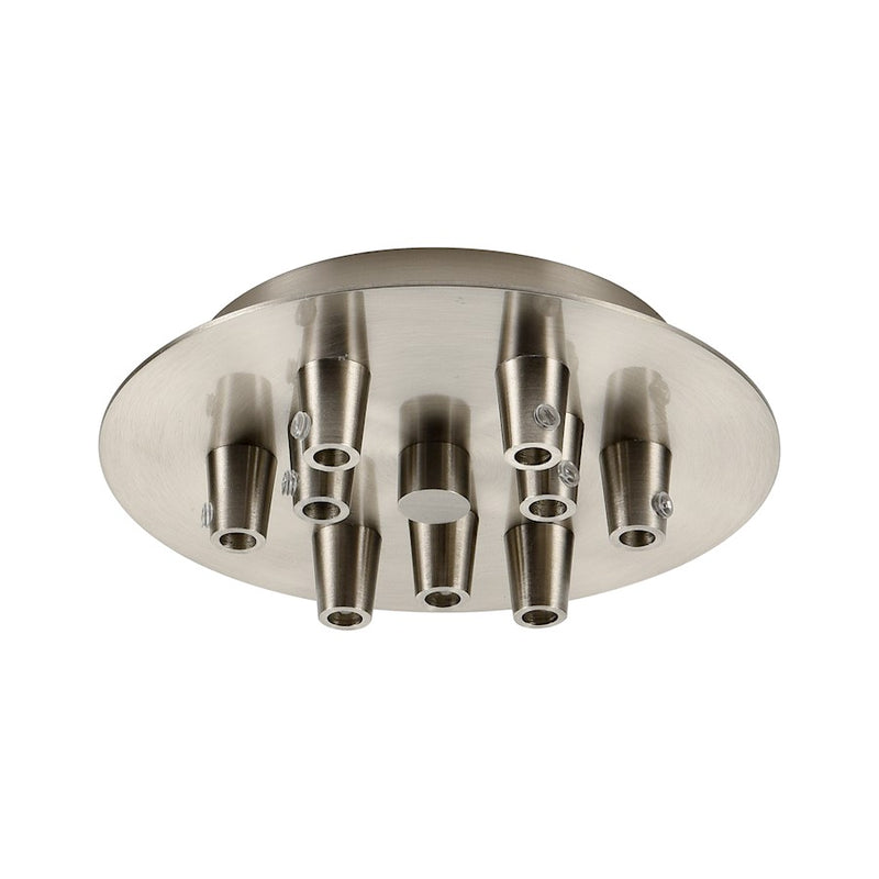 Innovations 109-SN Custom Cord 9 Light Multi Port Canopy, Satin Nickel