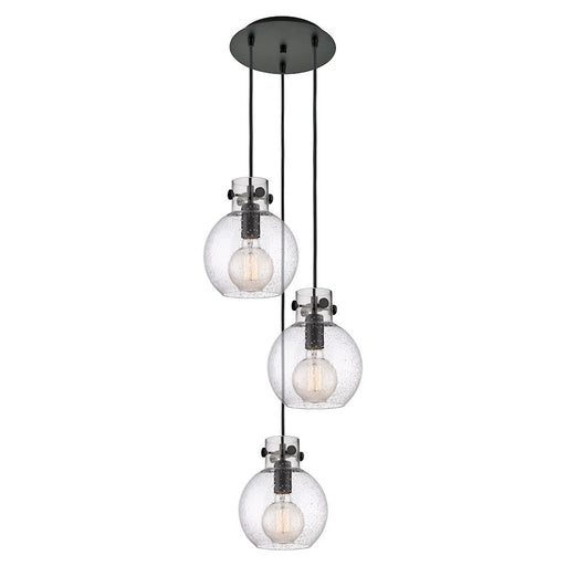 Innovations Newton-S 3Lt 8" CM Pendant, 10" Cpy, B/SD - 113-410-1PS-BK-G410-8SDY