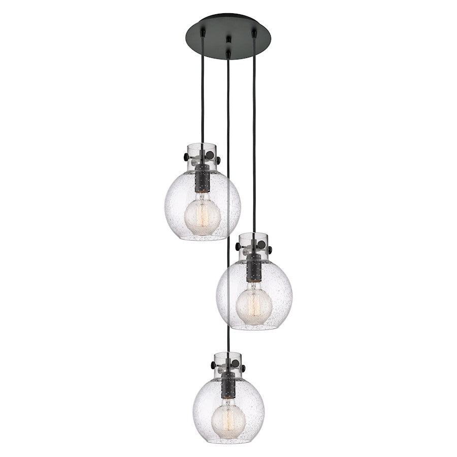 Innovations Newton-S 3Lt 8" CM Pendant, 10" Cpy, B/SD - 113-410-1PS-BK-G410-8SDY
