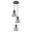 Innovations Newton-C 3Lt 8" CM Pendant, 10" Cpy, BK/SM - 113-410-1PS-BK-G411-8SM