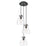 Innovations Newton-B 3Lt 8" CM Pendant, 10" Cpy, BK/CL - 113-410-1PS-BK-G412-8CL