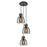 Innovations Newton-B 3Lt 8" CM Pendant, 10" Cpy, BK/SM - 113-410-1PS-BK-G412-8SM