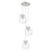 Innovations Newton-S 3Lt 8" CM Pendant, 10" Cpy, PN/CL - 113-410-1PS-PN-G410-8CL