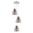 Innovations Newton-B 3Lt 8" CM Pendant, 10" Cpy, PN/SM - 113-410-1PS-PN-G412-8SM