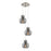 Innovations Newton-S 3Lt 8" CM Pendant, 10" Cpy, SN/SM - 113-410-1PS-SN-G410-8SM