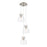 Innovations Newton-B 3Lt 8" CM Pendant, 10" Cpy, SN/CL - 113-410-1PS-SN-G412-8CL