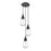 Innovations Malone 3Lt 6" CM Pendant, 10" Canopy, BK/CL - 113-450-1P-BK-G450-6CL