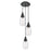 Innovations Malone 3Lt 6" CM Pendant, 10" Cpy, BK/SCL - 113-450-1P-BK-G450-6SCL