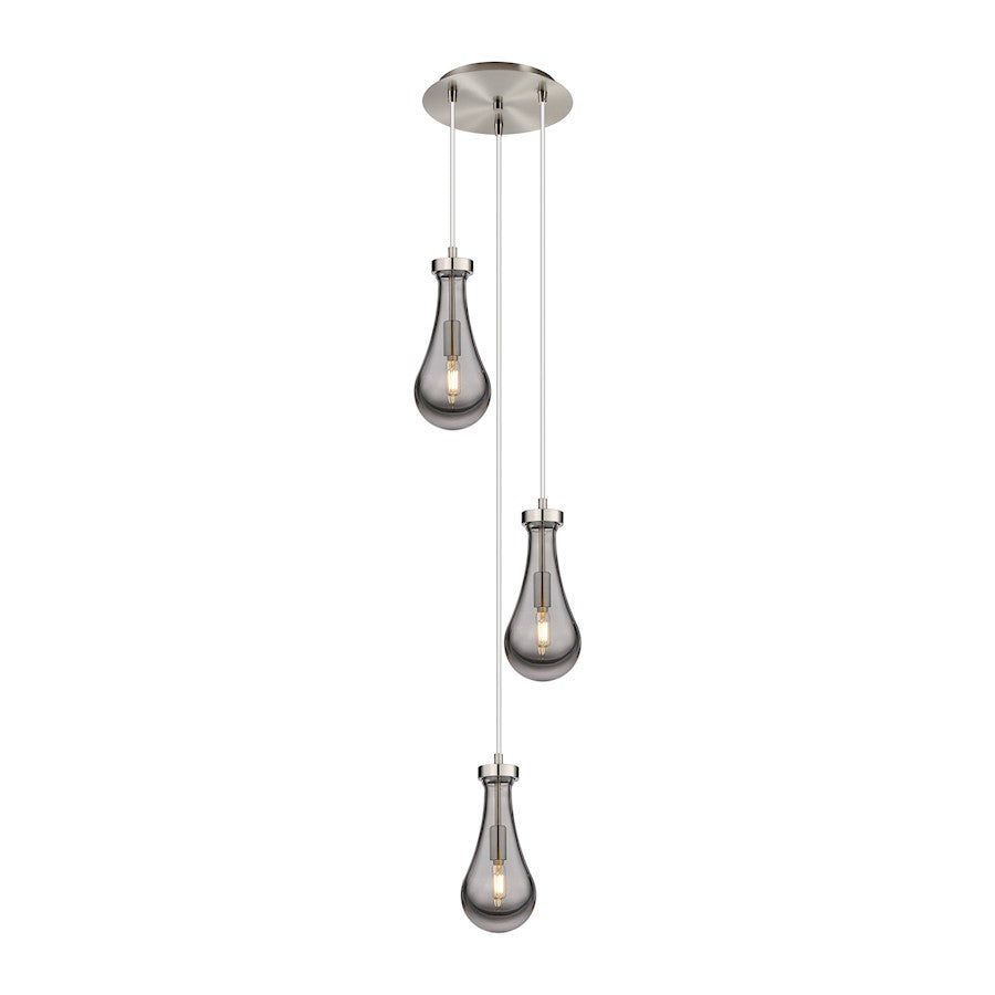 Innovations Owego 3Lt 5" CM Pendant, 10" Canopy, SN/SM - 113-451-1P-SN-G451-5SM