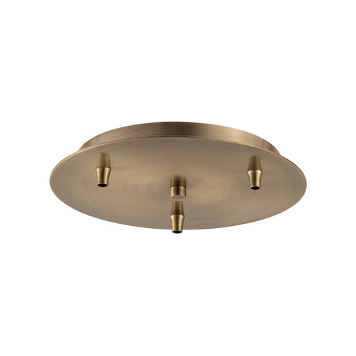 Innovations 113-AB Custom Cord 3 Light Multi Port Canopy, Antique Brass