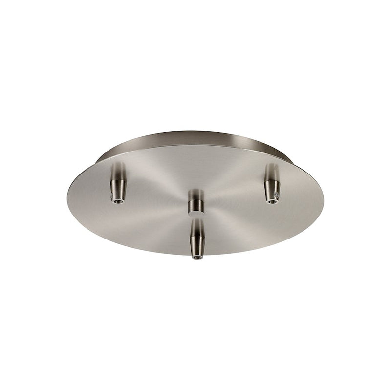 Innovations 113-SN Custom Cord 3 Light Multi Port Canopy, Satin Nickel