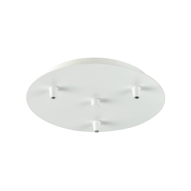Innovations 113-W Custom Cord 3 Light Multi Port Canopy, White