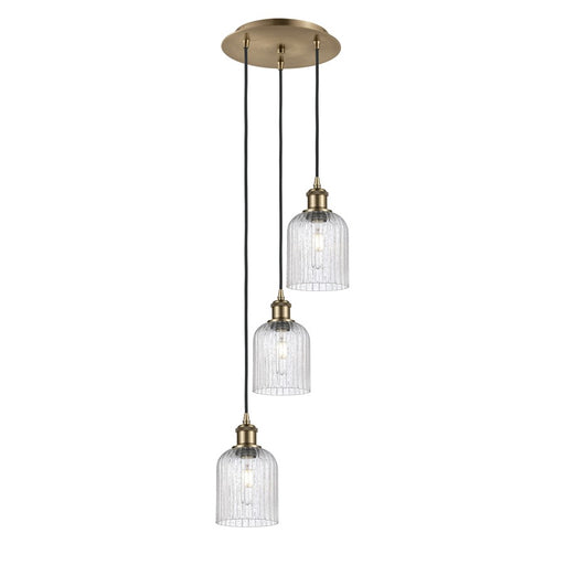 Innovations Ball B Veil 3Lt 12" Cord Multi Pend, AB/SD - 113B-3P-AB-G559-5SDY