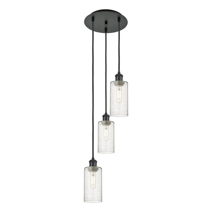 Innovations Crown Point 3Lt 13" Cord Multi Pendant, BK/SD - 113B-3P-BK-G434-7SDY