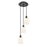 Innovations Ball B Veil 3Lt 12" Cord Multi Pend, BK/GW - 113B-3P-BK-G559-5GWH