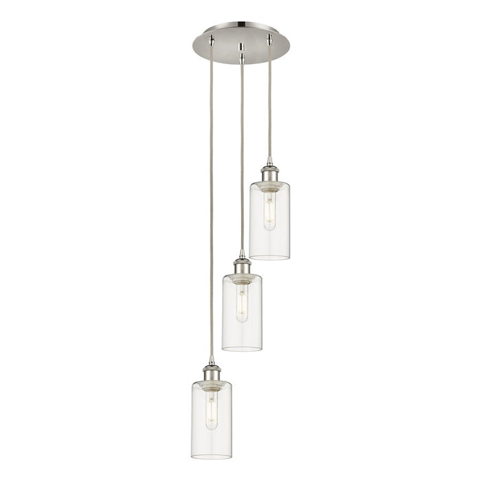 Innovations Crown Point 3Lt 13" Cord Multi Pendant, PN/CL - 113B-3P-PN-G434-7CL