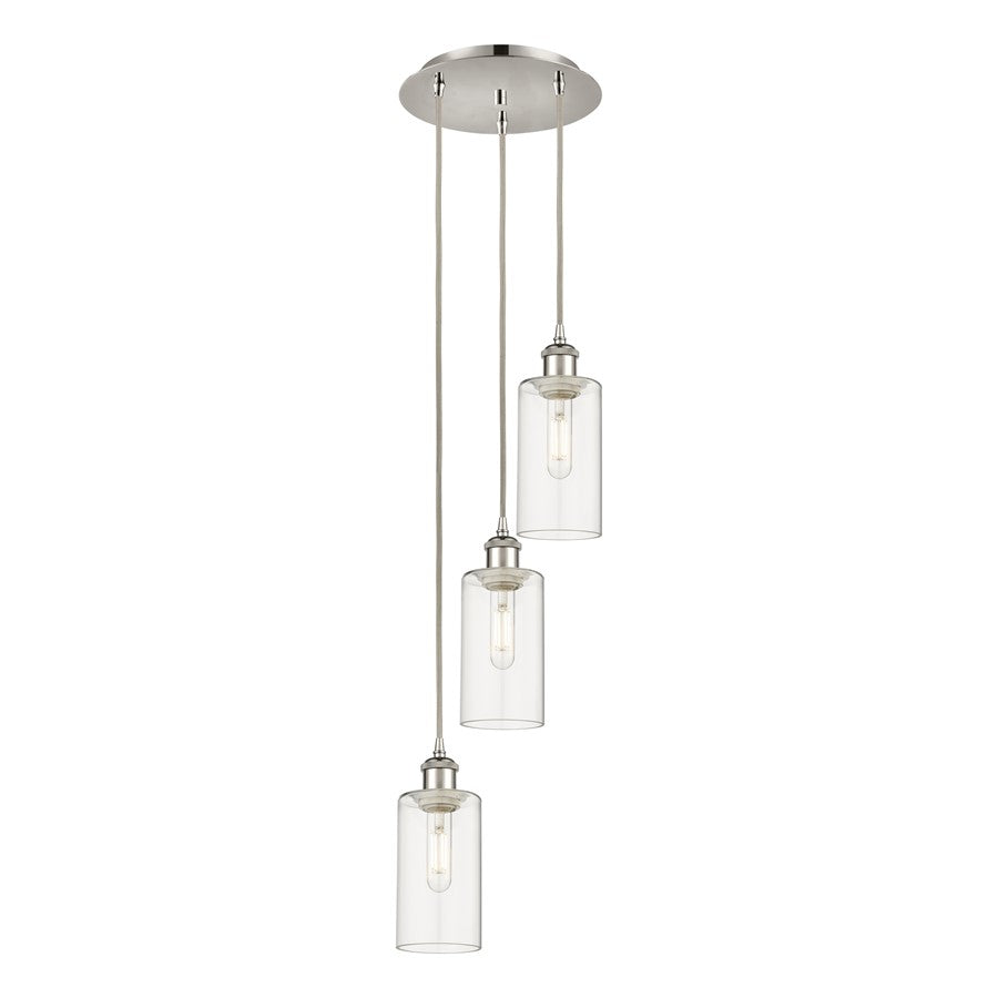 Innovations Crown Point 3Lt 13" Cord Multi Pendant, PN/CL - 113B-3P-PN-G434-7CL