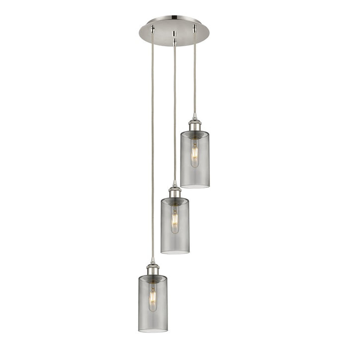 Innovations Crown Point 3Lt 13" Cord Multi Pendant, PN/SM - 113B-3P-PN-G434-7SM