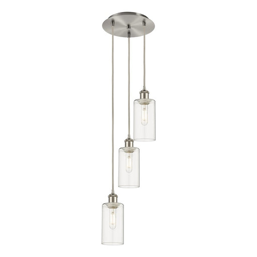 Innovations Crown Point 3Lt 13" Cord Multi Pendant, SN/CL - 113B-3P-SN-G434-7CL
