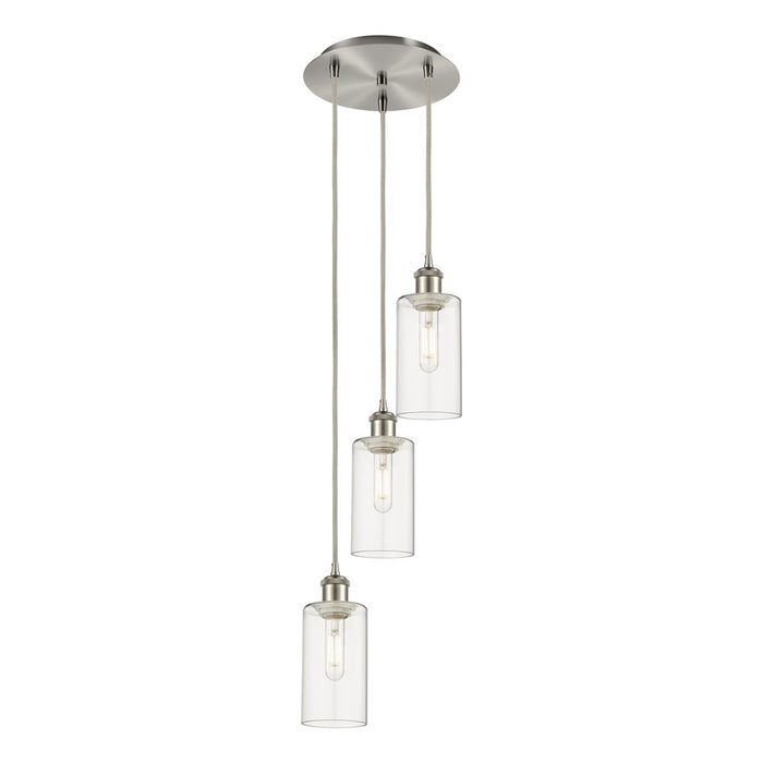 Innovations Crown Point 3Lt 13" Cord Multi Pendant, SN/CL - 113B-3P-SN-G434-7CL