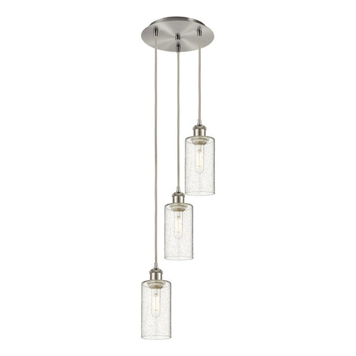 Innovations Crown Point 3Lt 13" Cord Multi Pendant, SN/SD - 113B-3P-SN-G434-7SDY