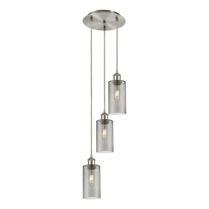 Innovations Crown Point 3Lt 13" Cord Multi Pendant, SN/SM - 113B-3P-SN-G434-7SM